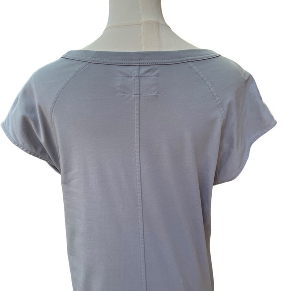Everlane NWOT Gray Cotton Short Sleeve Midi T-Shirt Dress w/Side Slits Sz. small - Picture 10 of 13